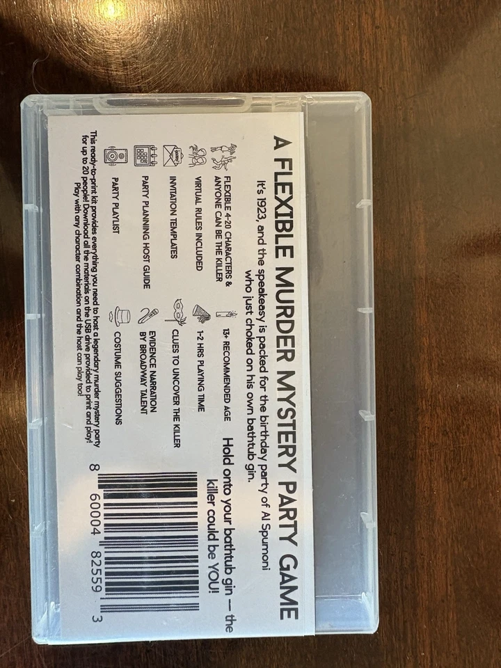 Roaring 20S Death By Bathtub Gin Murder Mystery Party Game Foto 2 de 4