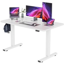 Height Adjustable Electric Standing Desk, 55 inch Computer Table, Home Office...
