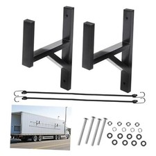 2 Racks Trailer Ladder Rack Heavy Duty Steel Ladder Rack With Elastic Ropes