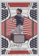 2022 Panini National Treasures Red White & Blue Materials 5/99 Brandon Lowe n0c