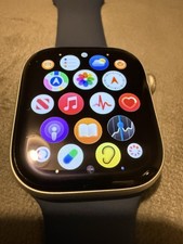 Apple Watch Series 10 Aluminium GPS, 46mm Denim Sports Band S/M Great Condition