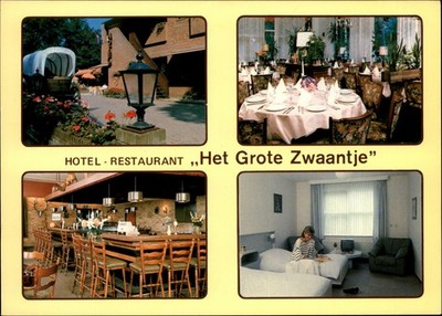 Het Grote Zwaantje De Lutte Netherlands vintage postcard a639