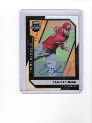 2021 Elite Extra Edition Prime Numbers B Autographs Sam Bachman Auto 30/73