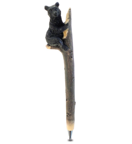 Planet Pens Black Bear Novelty Pen -Kids & Adults Office Supplies Ballpoint Pen - Afbeelding 1 van 9