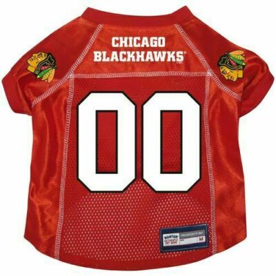 dog blackhawks jersey