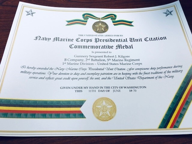 Military Commemorative ~ NAVY / MARINE PRESIDENTIAL UNIT CITATION COMM ...