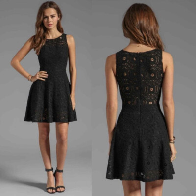 NWT BB Dakota Renley Lace Fit Flare Cocktail Mini Dress