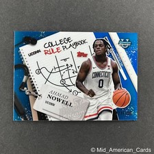 AHMAD NOWELL 2024-25 Bowman Chrome U #CRP-2 College Rule Playbook Blue /150