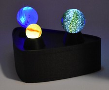 Expositor de mármol iluminado iluminado para canicas de vidrio alemanas CAC Peltier Alley 9 voltios