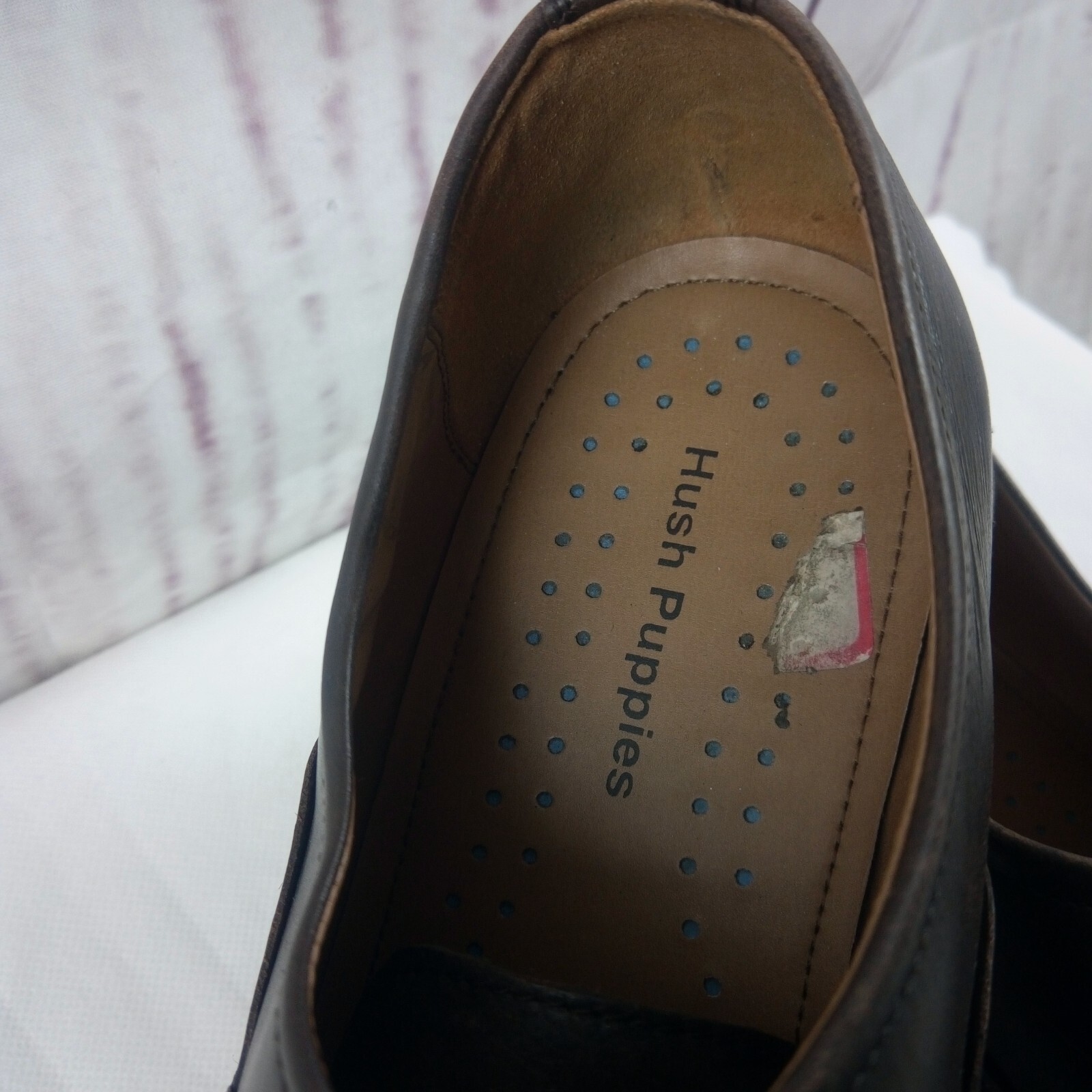 SAOLA Scarpe eleganti Oxford Hush Puppies da uomo in pelle marrone taglia 11 5M