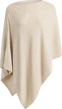 Women's Versatile Knitted Shawls Scarf Poncho Sweater Buttons Thermal Wrap Cape