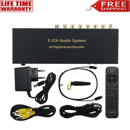 Decodificador de audio digital RH-688X 5,1 CANALES Bluetooth5.0 fibra óptica HDMI - Imagen 1 de 8