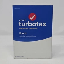 TurboTax Basic Federal + E-File 2018 Tax Software - New