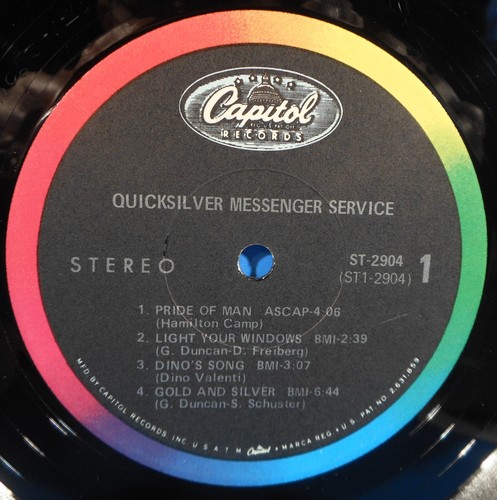QUICKSILVER MESSENGER SERVICE SELF VINYL LP 1968 ORIGINAL PLAYS GREAT VG/VG!!B - Picture 4 of 6