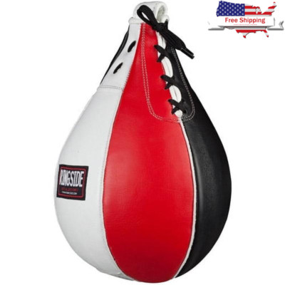 Durable Leather Boxing Speed Bag Medium Quick Response training equipment New
