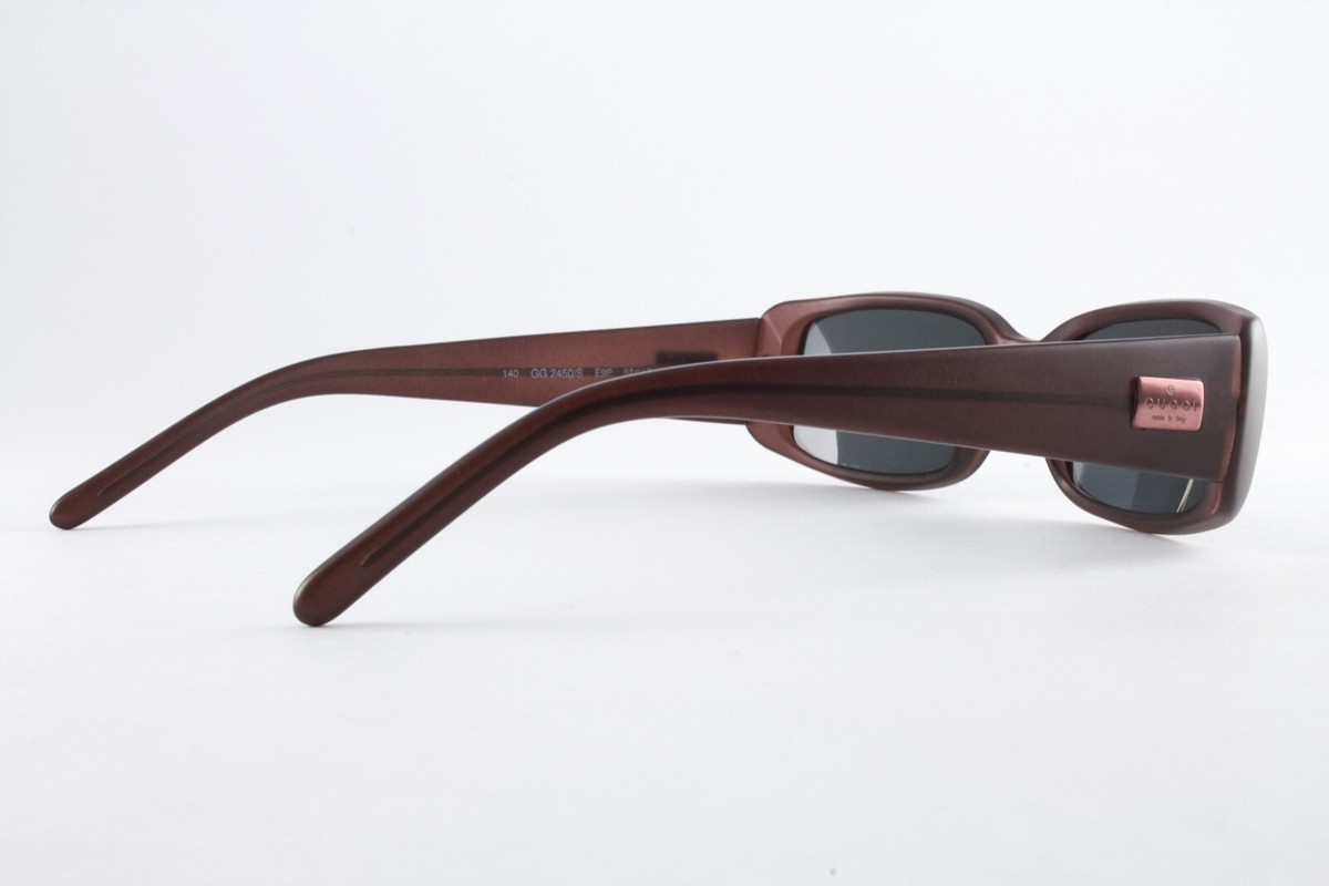 Rare Authentic Vintage Gucci GG 2450 E9P Matte Violet 52mm