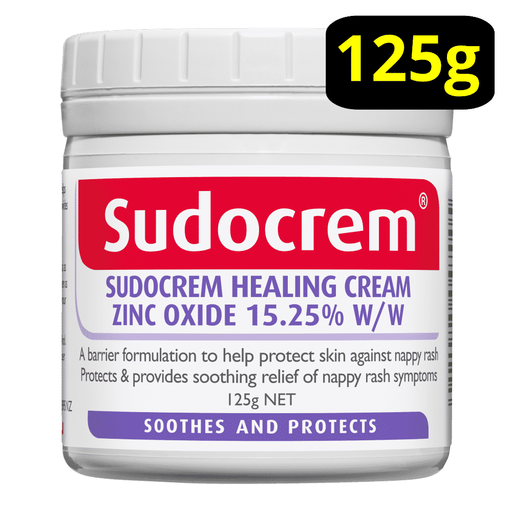 Sudocrem Healing Cream 125g Tub Nappy Rash & Skin Irritations Zinc