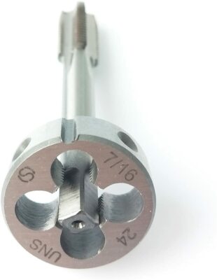 Sourcing Ap 7/16-20 UNF Round Die, Achine Thread Right Hand Threading Die, Alloy Tool Steel - View #5