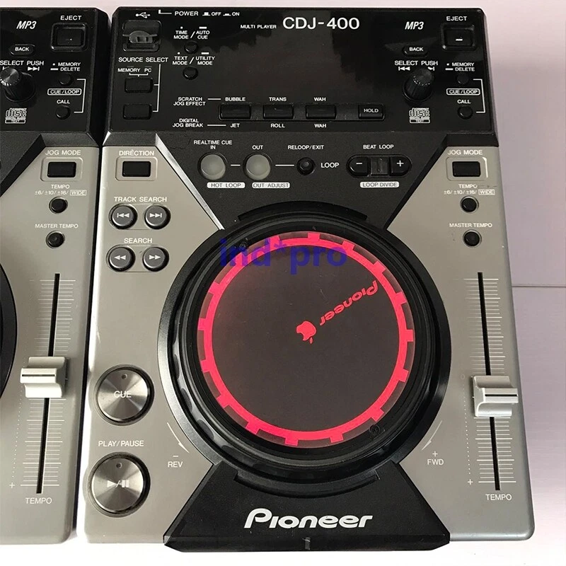 Pioneer DJ CDJ-400 Pair Digital CD Player DJ Turntable CDJ