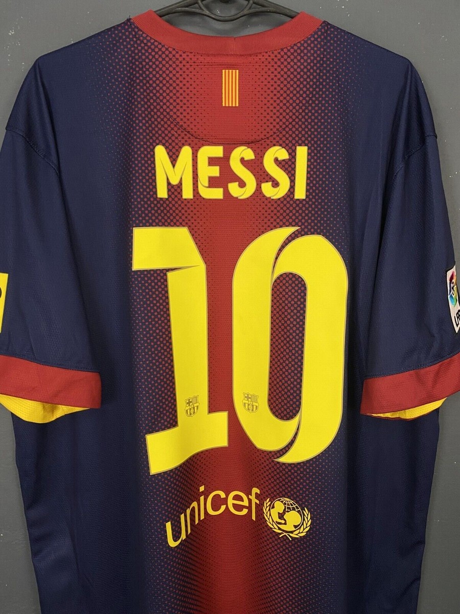 MEN'S FC BARCELONA 2012/2013 LEO MESSI #10 FOOTBALL SOCCER SHIRT