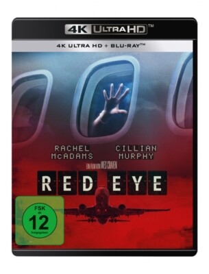 RED EYE - RACHEL MCADAMS,BRIAN COX,CILLIAN MURPHY  2 ULTRA HD BLU-RAY NEU