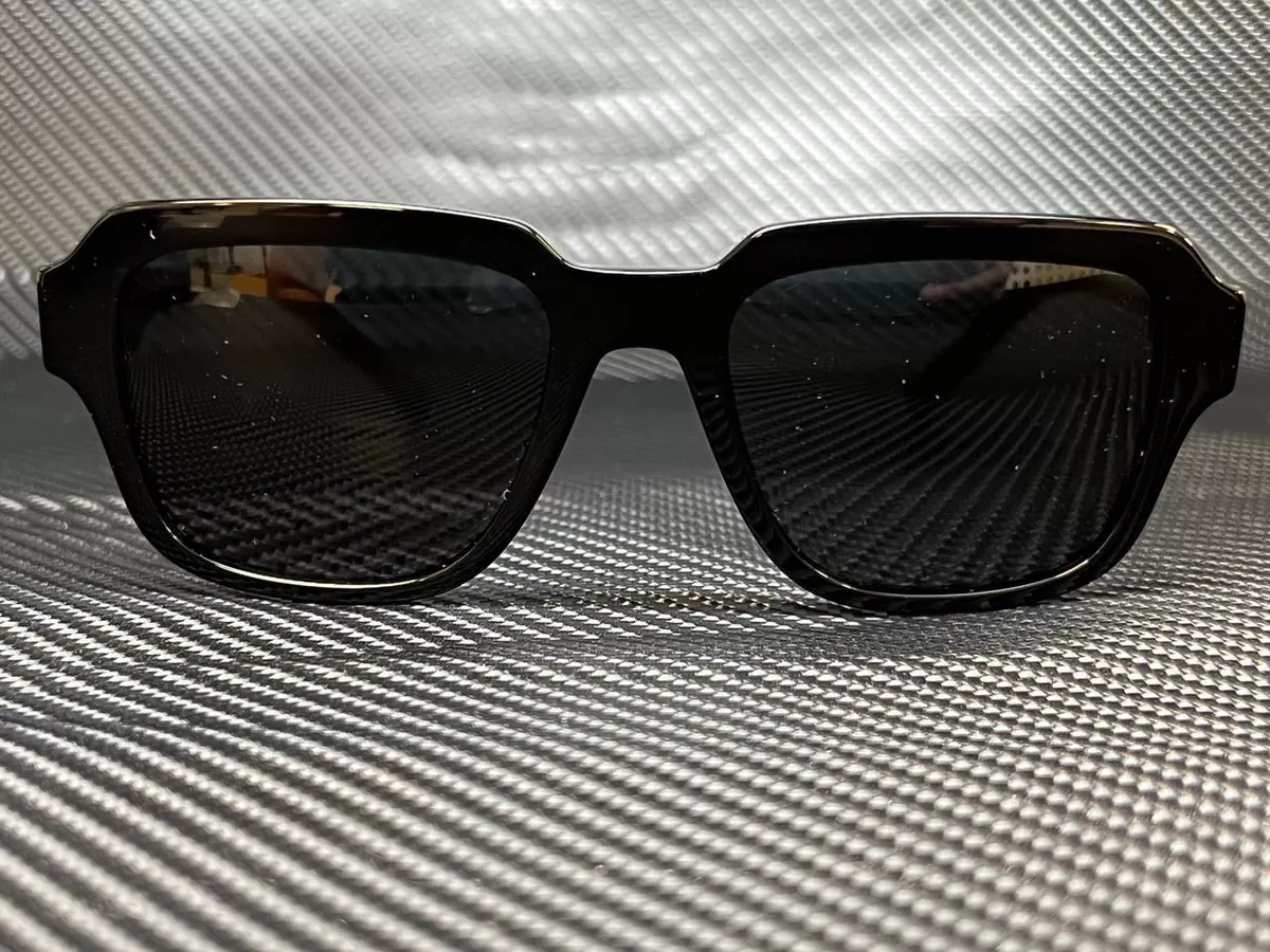 DOLCE & GABBANA DG4402 501 87 Black Square 52 mm Men's Sunglasses