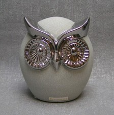 Formano Eule Stone silber steinfarben Dekofigur Geschenk Geburtstagsidee