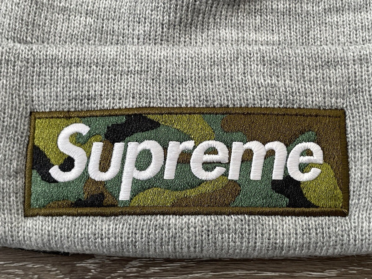 Supreme Box Logo Beanie 2023- FW23' era Camo One Size In Hand for