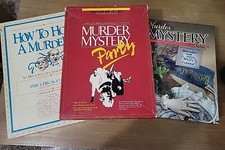 Vintage How To Host A Murder Mystery Game Lot 3 Games Complete Sets With Themes