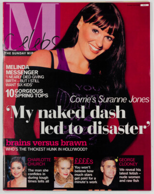 Suranne Jones Melinda Messenger Charlotte Church George Clooney  CELEBS MAGAZINE