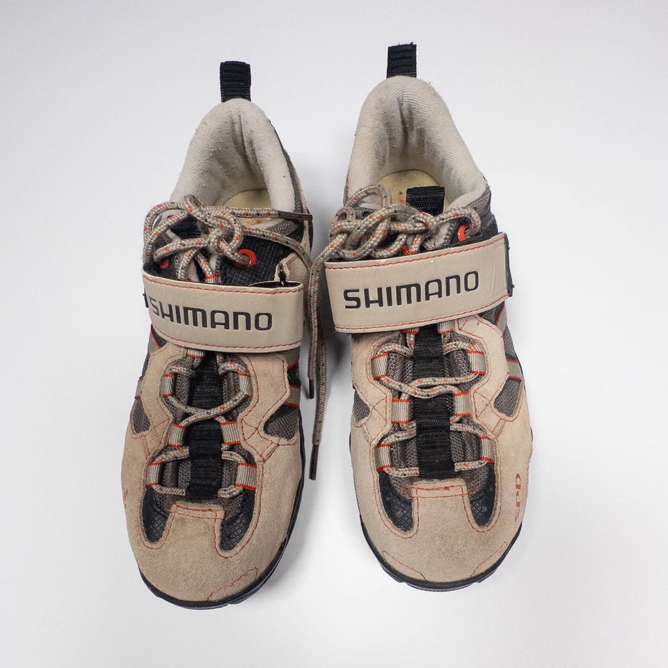 Zapatos de ciclismo Shimano SPD para mujer bicicleta de montaña beige naranja talla 38 6 a 6,5 Foto 2 de 4