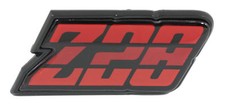 1980 1981 Camaro Z-28 Gas Fuel Door Emblem Z28 Red Tri Color 1980 1981 Camaro Z-28 Gas Fuel Door Emblem Z28 Red Tri Color