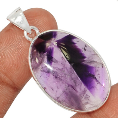 Natural Atomic Amethyst Star 925 Sterling Silver Pendant Jewelry CP61018