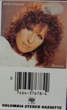 BARBRA STREISAND--MEMORIES, USED STEREO AUDIO CASSETTE, PASSED OUR PLAY TEST