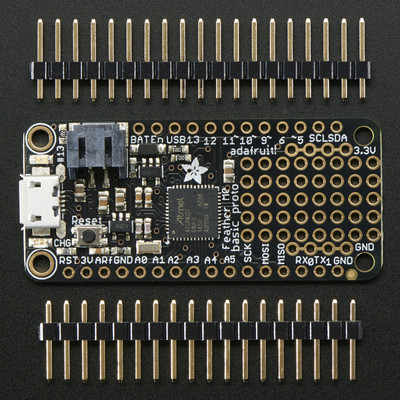 Adafruit Feather M0 Basic Proto, ATSAMD21, 3.3V, 48MHz, Arduino kompatibel, 2772