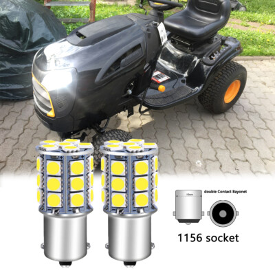 2 Super LED light bulbs for Poulan Pro PP19A42 headlamp headlight lawn tractor