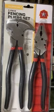 Red Shed 2 Piece Fencing Pliers and Linesman Fencing Pliers Set
