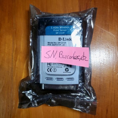 D-Link DP-301P+ Express EtherNetwork Fast Ethernet Print Server NEW  NIP 