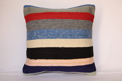 16x16 pillow,Bohemian pillow,Kilim pillow,Throw pillow,multi color cushion case