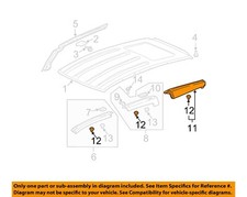 Honda Oem 07-08 Element Roof Exterior Trim-rear Molding 75235scva11zc Honda Oem 07-08 Element Roof Exterior Trim-rear Molding 75235scva11zc