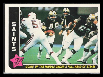 1985 Fleer Team Action Going up the Middle under a Full Head of Steam #52