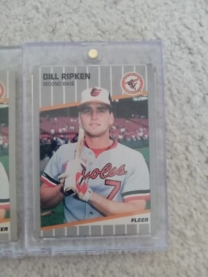 1989 Fleer Bill Ripken FF Error Card “F-Face” blocked out