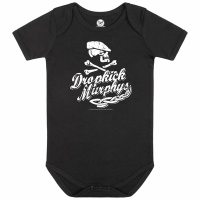 Dropkick Murphys - Scally Skull Ship Baby Body 100% Bio Baumwolle Organic Neu