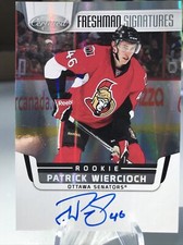 2011-12 Panini Certified Freshman Signatures Patrick Wiercioch Rookie Auto RC