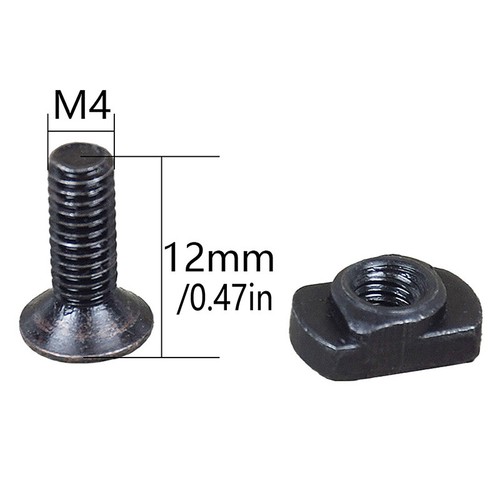 10Pcs M-LOK Screw Nut Rails T-Nut Screw Replacement Set For MLOK Handguard Rail - Picture 3 of 13