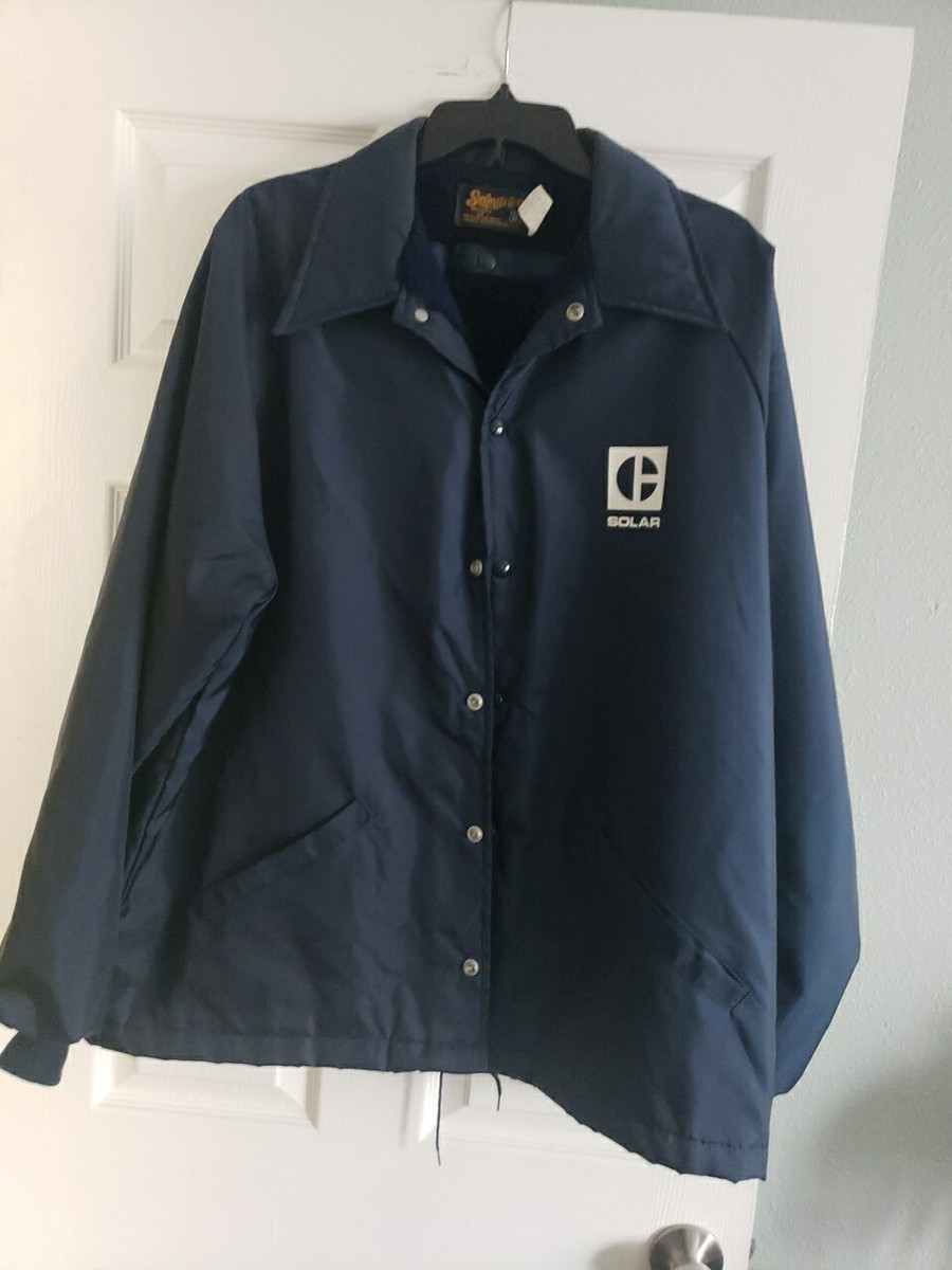 Vintage Swingster Faux Fur Sherpa Lined Denim Trucker Jacket Shirt Chore  Coat XL