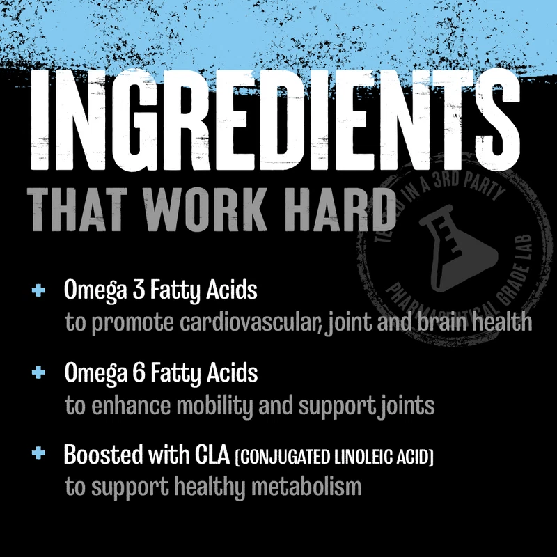 UNIVERSAL NUTRITION ANIMAL OMEGA Comprehensive 3 6 EFA Ácido Graso Esencial Foto 2 de 3