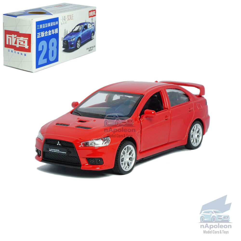 1:41 Mitsubishi Lancer Evolution X Model Car Diecast Toy Vehicle