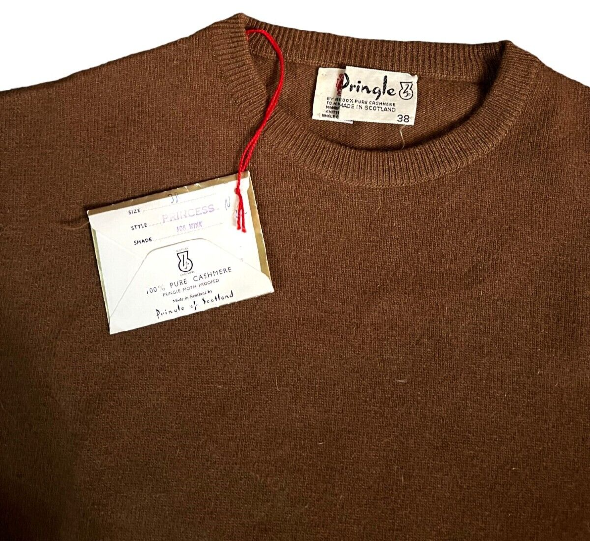 Vintage Women's Pringle of Scotland 100% Pure Cashmere Knitted