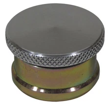Weld-on Steel Filler Neck for Oil or Gear Lube  - 1" tall - Aluminum Cap - EZ1G